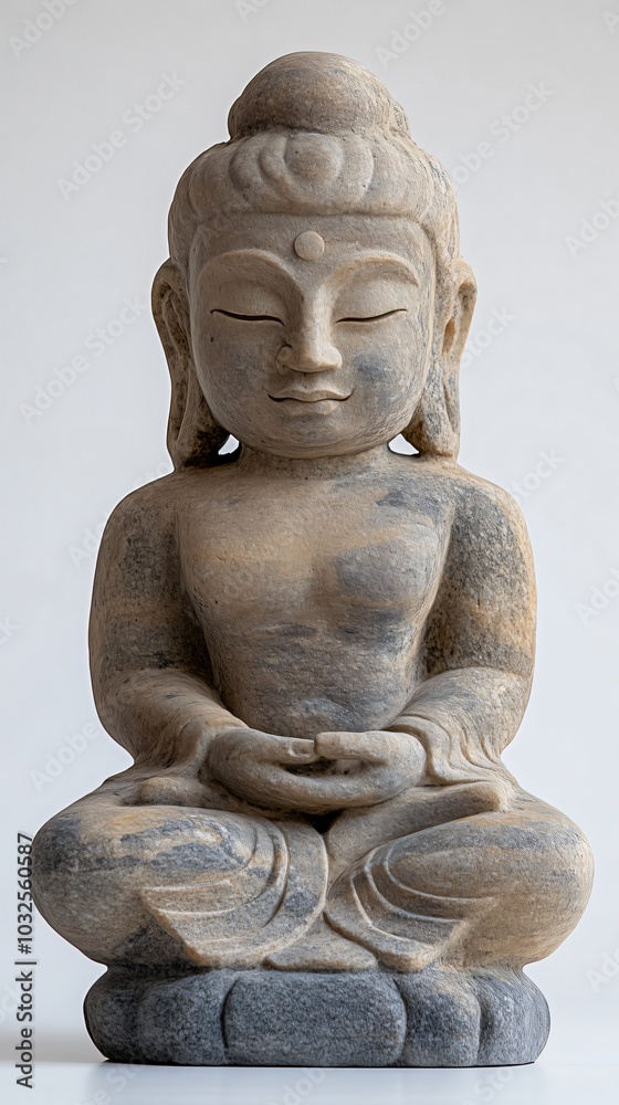 Serene stone buddha statue symbolizing peace and tranquility. Embodying meditation and zen practices. Radiating spiritual harmony and inviting mindfulness and enlightenment through faith and wisdom Serene stone buddha statue symbolizing peace and tranquility. Embodying meditation and zen practices. Radiating spiritual harmony and inviting mindfulness and enlightenment through faith and wisdom
