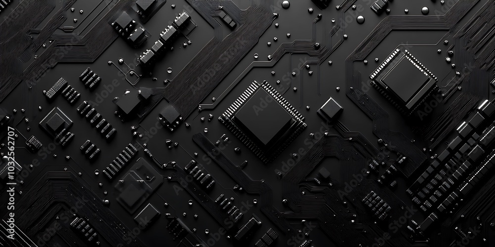 AI artificial intelligence technology microchip background AI artificial intelligence technology microchip background