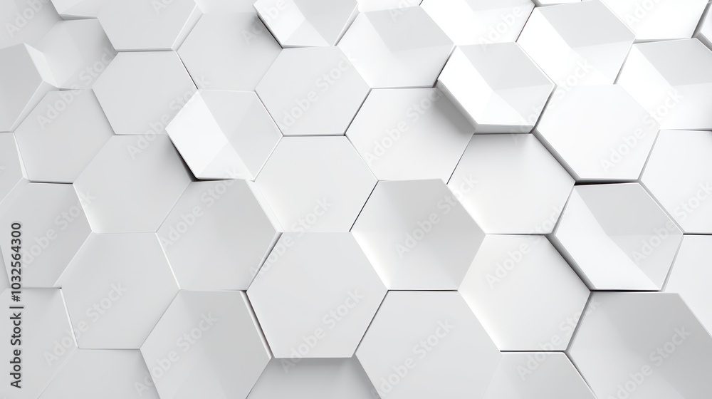 White hexagon background. Honeycomb pattern. Close-up a surface made up of hexagonal shapes. Aesthetic, geometric, futuristic and modern design White hexagon background. Honeycomb pattern. Close-up a surface made up of hexagonal shapes. Aesthetic, geometric, futuristic and modern design