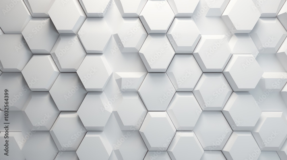 White hexagon background. Honeycomb pattern. Close-up a surface made up of hexagonal shapes. Aesthetic, geometric, futuristic and modern design White hexagon background. Honeycomb pattern. Close-up a surface made up of hexagonal shapes. Aesthetic, geometric, futuristic and modern design