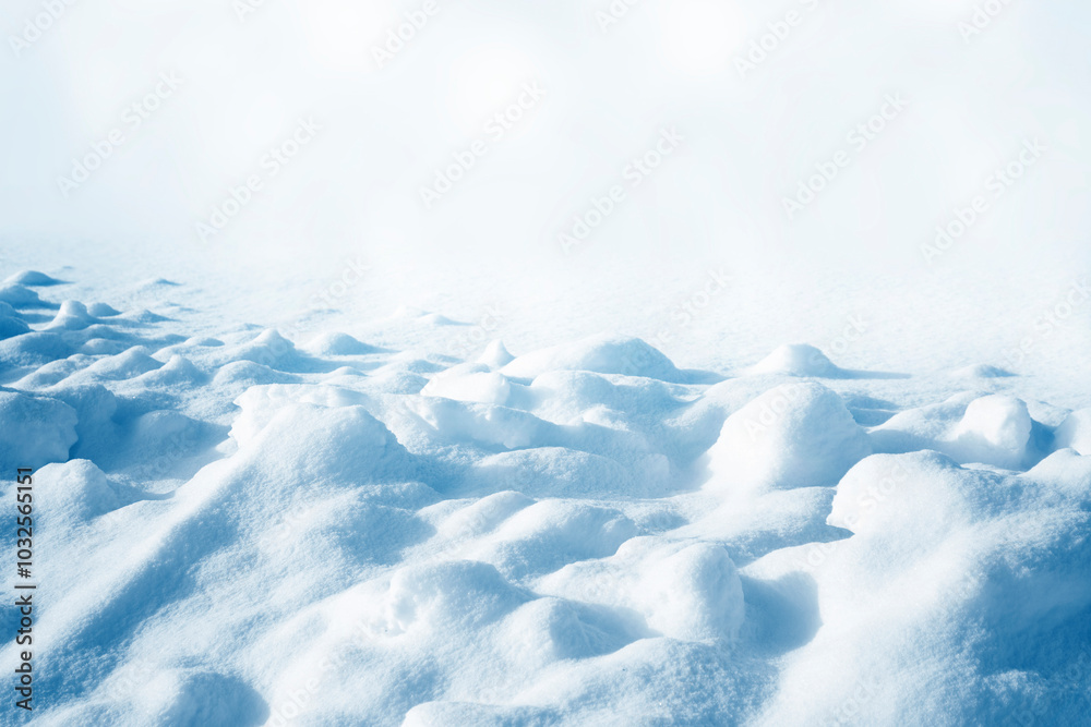 Obraz premium Christmas background. Winter landscape. The texture of the snow
