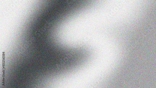 Black, gray and white smooth gradient with grain texture background. Dark wallpaper with noise texture