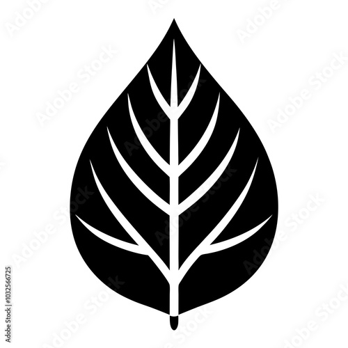  Leaf silhouette icon logo vector art illustration 