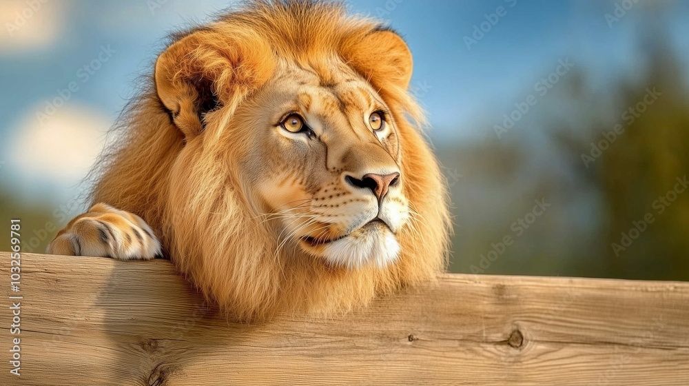 Obraz premium portrait of a lion,generated ai
