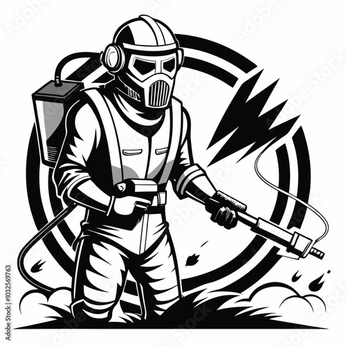 soldier with rifle
