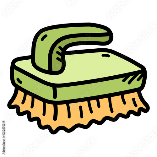 Scrub Brush 2 Doodle Illustration