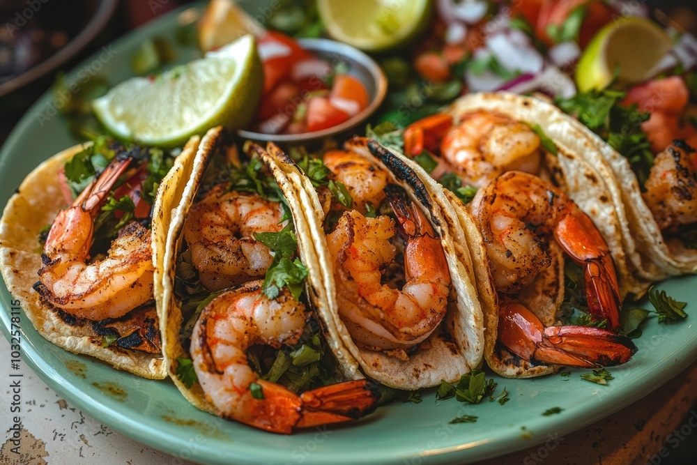 Grilled Shrimp Tacos with Cilantro and Lime Grilled Shrimp Tacos with Cilantro and Lime