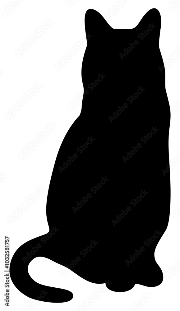 Cat Silhouette | Black Cat Artwork | Vector Feline Illustration Cat Silhouette | Black Cat Artwork | Vector Feline Illustration