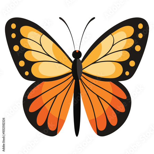 Cute beautiful color butterfly logo vector 15