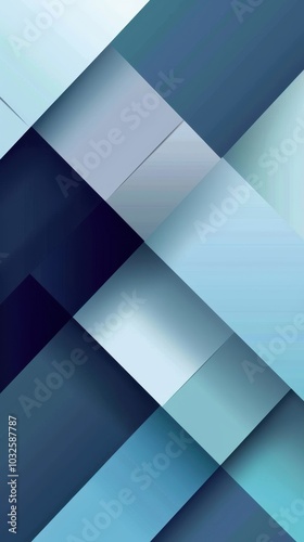 Geometric abstract background featuring overlapping layers in shades of blue, perfect for modern design projects or digital creativity