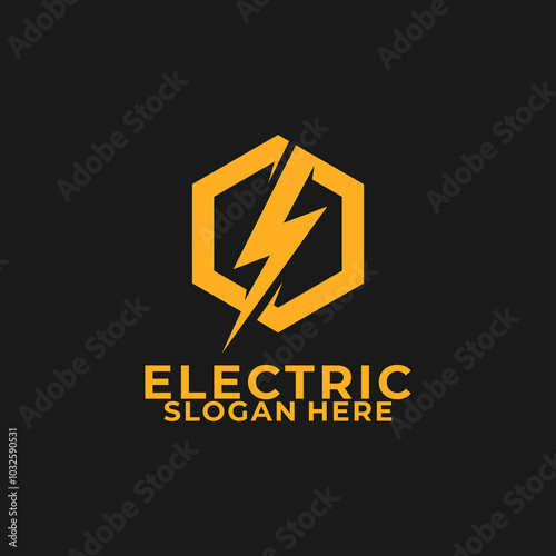 Electric Logo Bolt Energy Company, Thunder Electric Lightning Bolt Logo