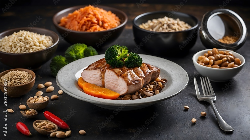 high protein meal composition