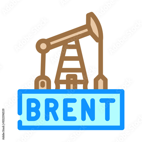 brent crudeoil industry color icon vector. brent crudeoil industry sign. isolated symbol illustration