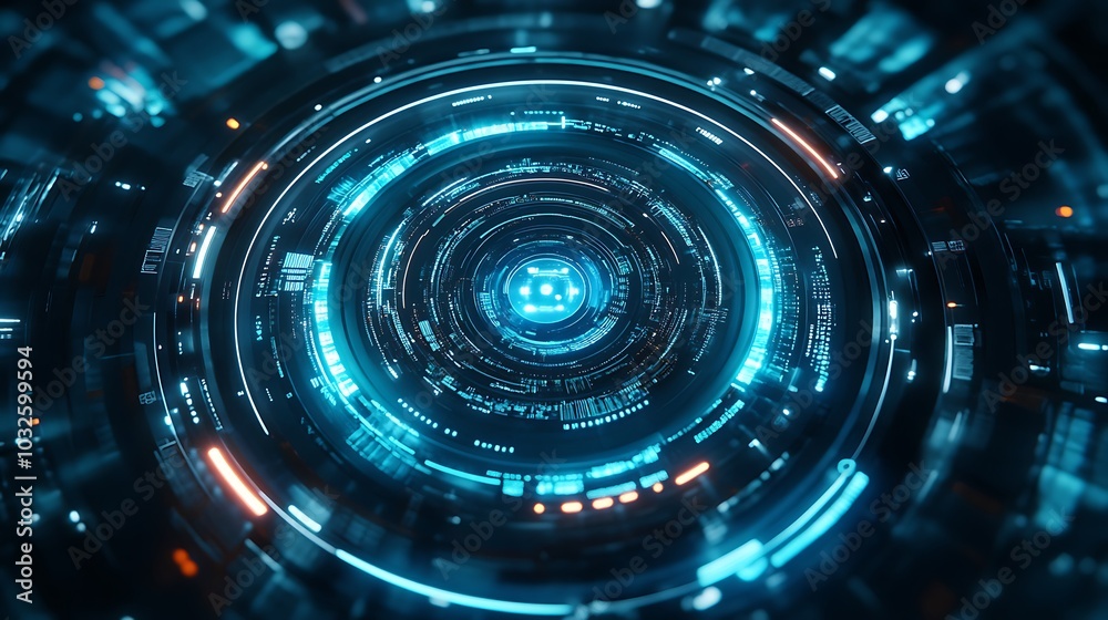 Neon brilliance radiates from a futuristic holographic logo, leaving room for words
Neon brilliance radiates from a futuristic holographic logo, leaving room for words