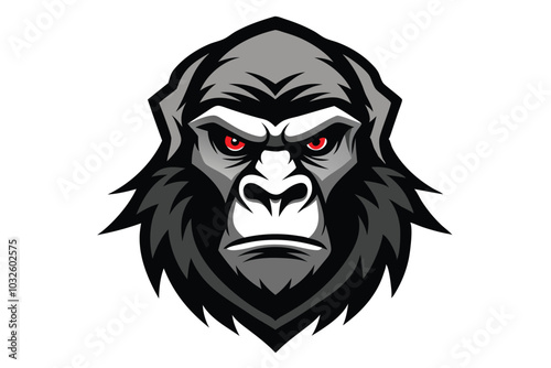 Wallpaper Mural Bold Gorilla Head Mascot Vector Design for Logos and Branding Torontodigital.ca