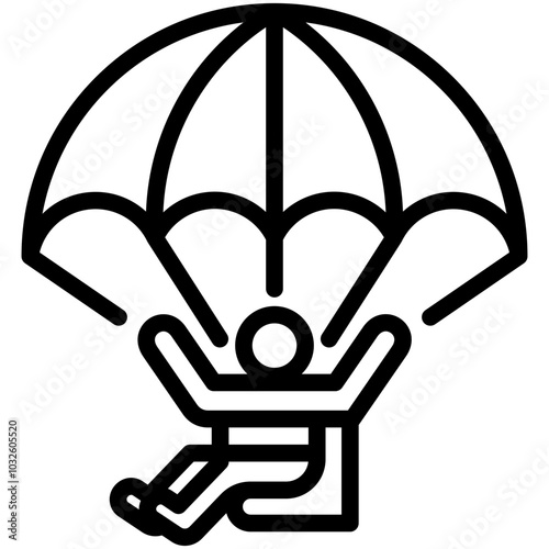 Paragliding Icon
