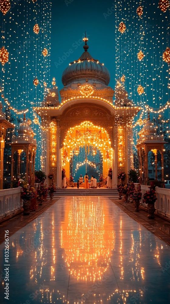 Obraz premium Diwali Temple 