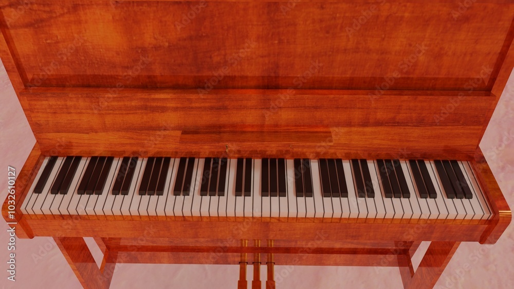 Piano with Colorful background Piano with Colorful background