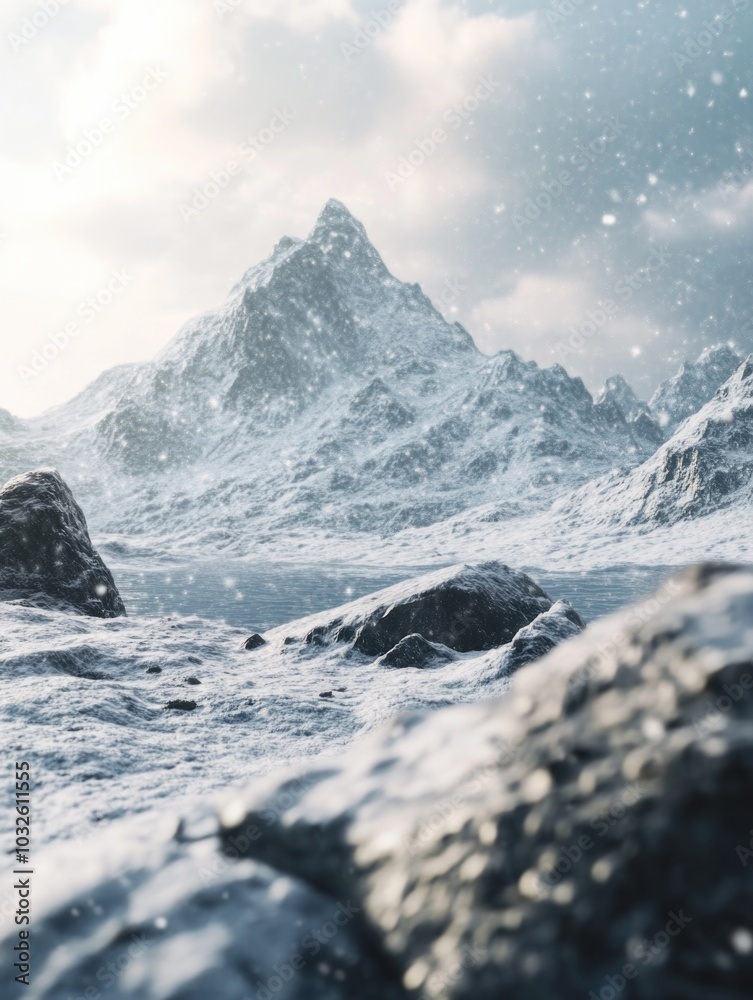 Snowy Mountainous Landscape
