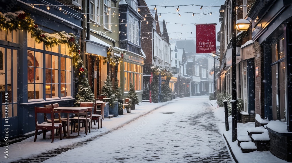 Fototapeta premium Christmas Street Decorations