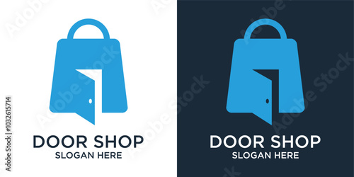  shop door line vector abstrack