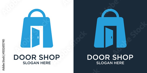  shop door line vector abstrack
