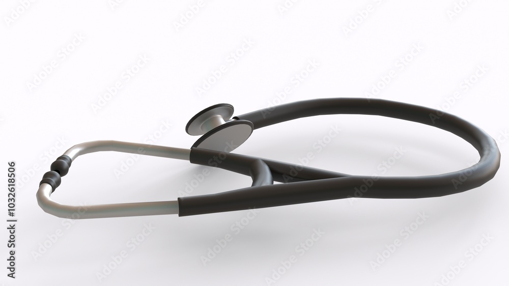 doctor stethoscope with white background doctor stethoscope with white background