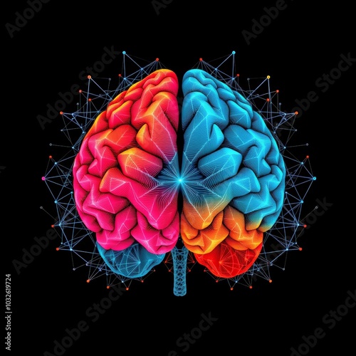 human brain anatomy sketch