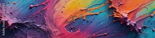 A textured abstract surface with splashes of paint and subtle gradients, evoking a sense of creativity and expression, Generative AI