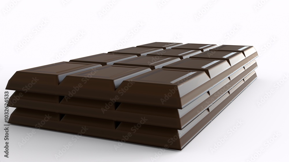 white and dark chocolate with white background white and dark chocolate with white background