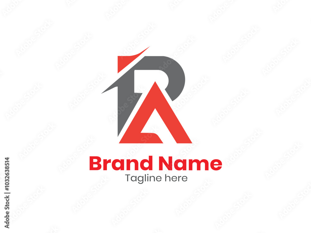 Vector RA logo, Letter RA, AR letter logo design. Initial letter AR uppercase monogram logo. Vector RA logo, Letter RA, AR letter logo design. Initial letter AR uppercase monogram logo.