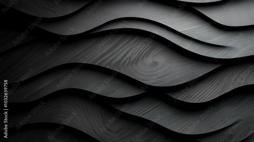 Elegant abstract background of black plywood texture