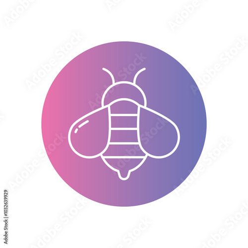 Bee vector icon stock illustration