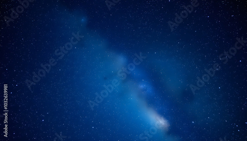 The Great Milky way covering the night sky isolated with white highlights, png