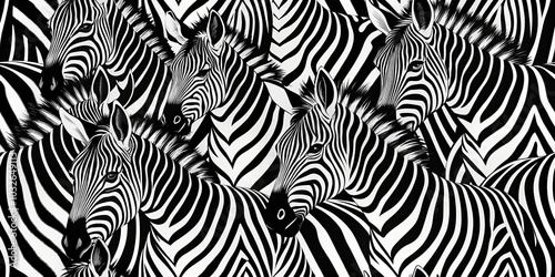 Black and White Zebra Stripes Abstract Pattern, Animal Pattern, Zebra Stripes