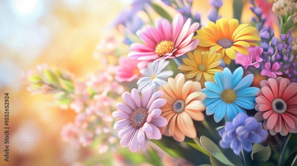 Vibrant Bouquet of Colorful Flowers