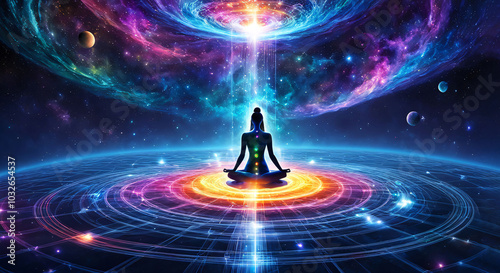 The astral body floats to the 5th dimension. A very colorful and beautiful dimension.