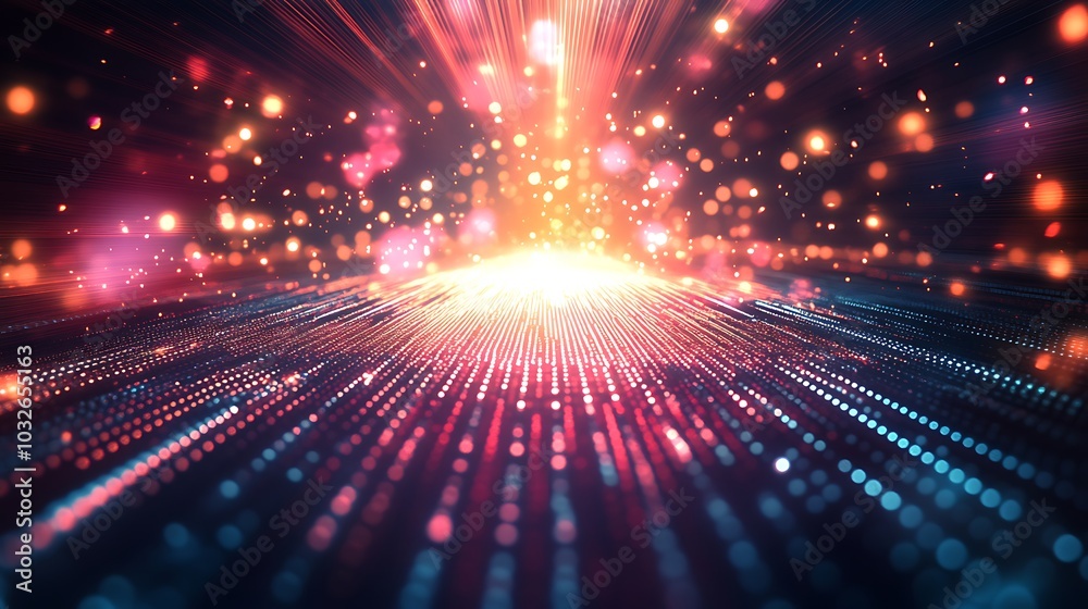 Obraz premium Emerging from digital realms, this logo glows with clear text space 