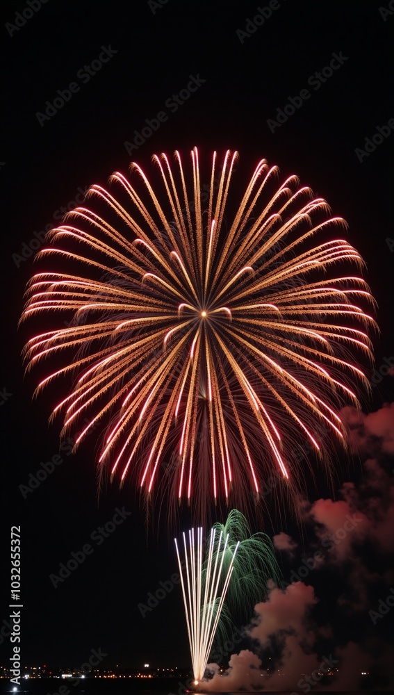 Photo & Art Print Stunning celebration scene Firework extravaganza ...