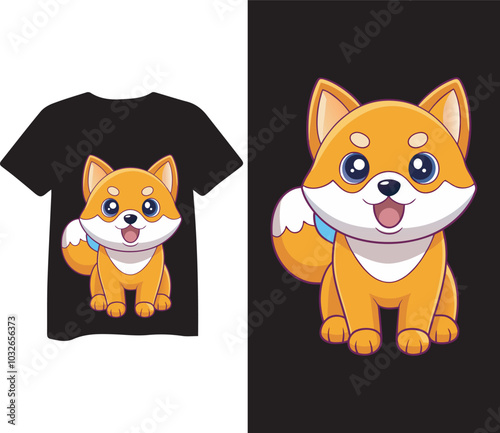 cute dog vector t-shirt deign 