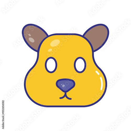 Squirrel vector icon stock illustration