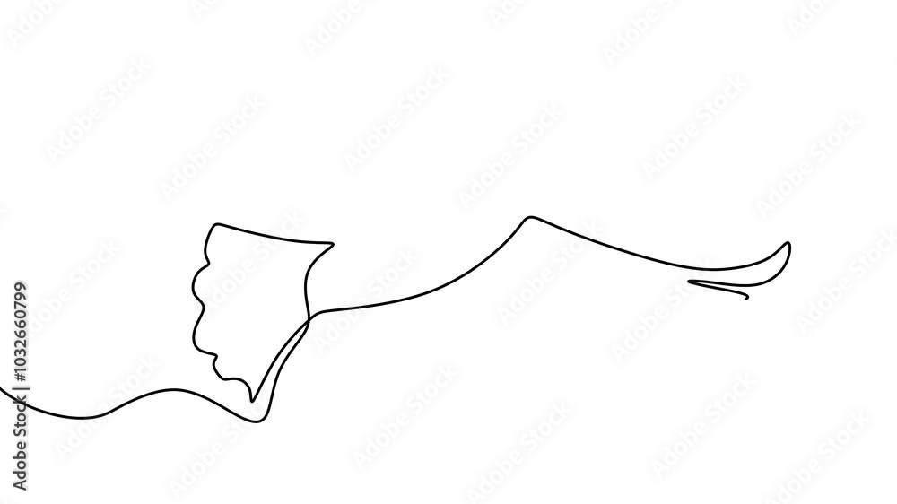 Continuous drawing line art of dove with black line and white background. One line Continuous drawing line art of dove with black line and white background. One line