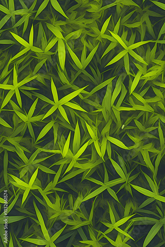 Lush Green Grass Pattern Creating a Tranquil and Serene Natural Backdrop for Any Creative Project