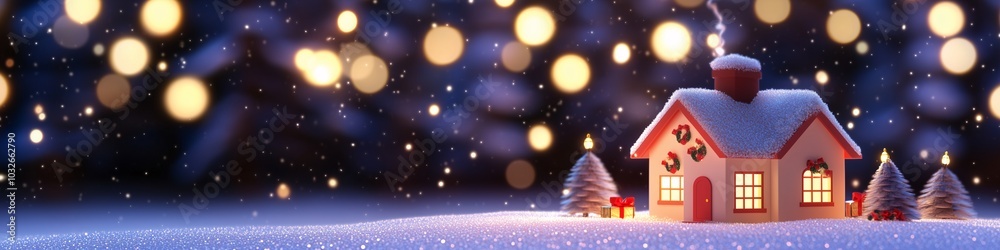Christmas night background, a small house with lights, peaceful cozy life, winter`s holidays concept, country life, cosy
Christmas night background, a small house with lights, peaceful cozy life, winter`s holidays concept, country life, cosy