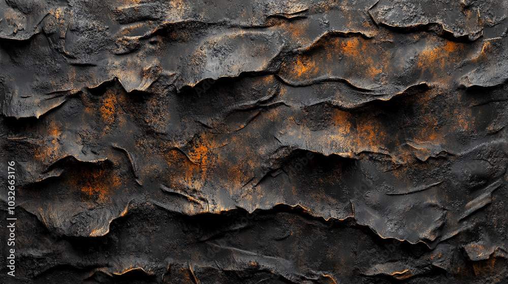 burnt metal texture with rust, grunge, and decay. A rugged surface with deep colors, representing time, weathering, and resilience, symbolizing transformation and industrial past burnt metal texture with rust, grunge, and decay. A rugged surface with deep colors, representing time, weathering, and resilience, symbolizing transformation and industrial past
