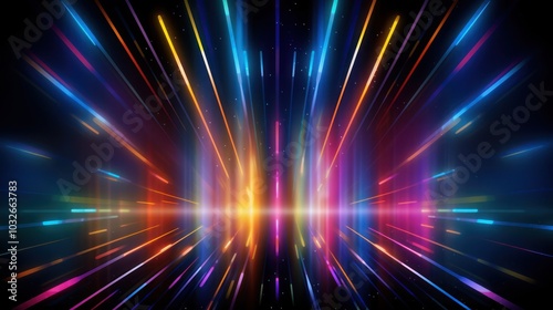 Abstract Neon Lights Background