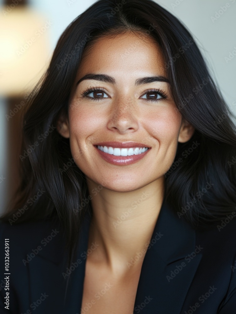 Confident Businesswoman Smile Confident Businesswoman Smile