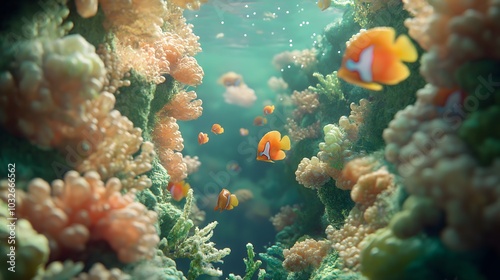 Wallpaper Mural A Coral Reef Torontodigital.ca