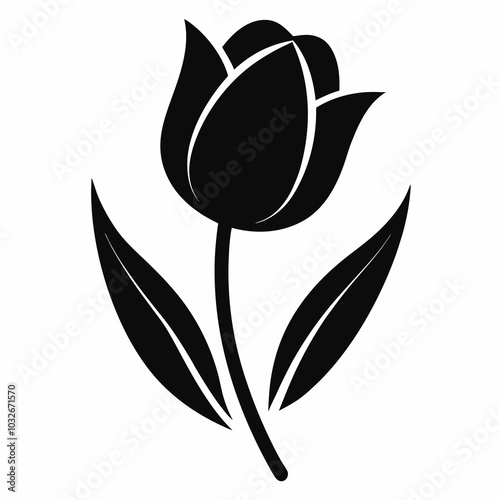 black and white flowers