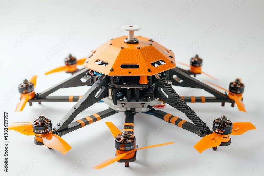 An isolated image of a cutting-edge construction drone , A drone flies over a construction site, providing a bird's-eye perspective of the ongoing construction activities below. An isolated image of a cutting-edge construction drone , A drone flies over a construction site, providing a bird's-eye perspective of the ongoing construction activities below.